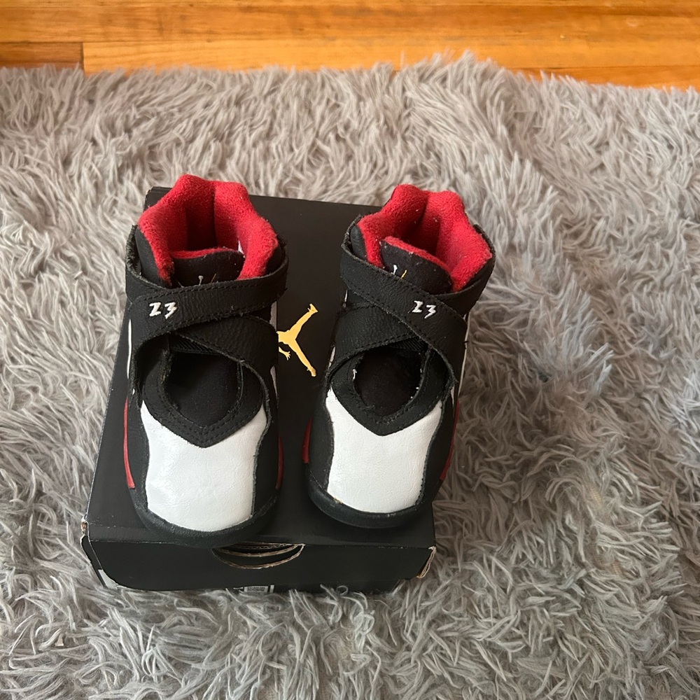Kids Black and Red Sneakers